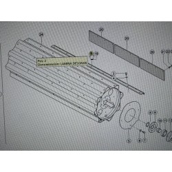JUEGO 2 BARRAS DESGRANADORAS CILINDRO DER. CLAAS, REF. 5088410