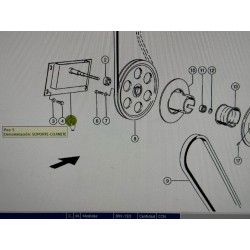 SOPORTE-COJINETE CLAAS, REF. 6674332