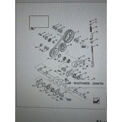 SINFIN RETORNO NEW HOLLAND, REF. 84074909