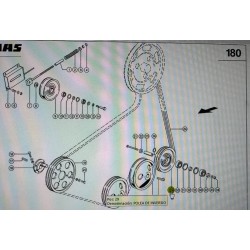 POLEA DE INVERSION ORIGINAL CLAAS, REF. 6449150