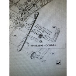 CORREA NEW HOLLAND, REF. 84582509 TAGEX