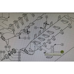 BORDE DESGASTE ROTOR IZQ, CLAAS, REF. 7595770