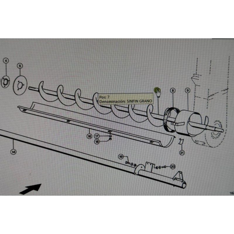 SINFIN GRANO LIMPIO CLAAS, REF. 7954512